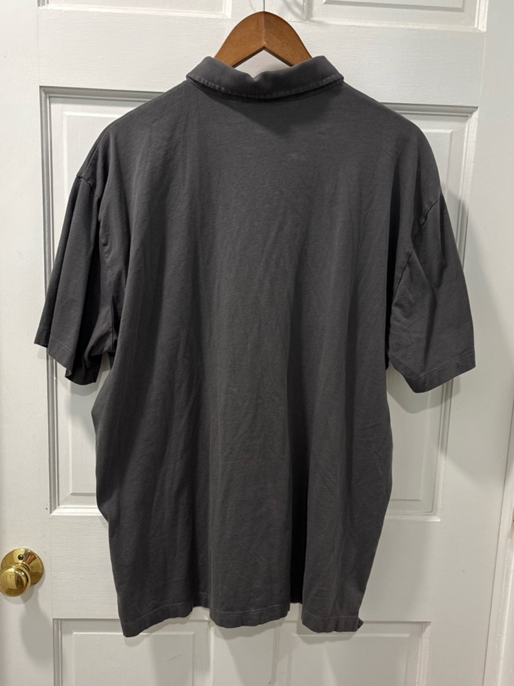 Patagonia Men’s Trout Fitz Roy Organic Cotton Polo Size XL Dk Gray Fly Fishing - Picture 9 of 9